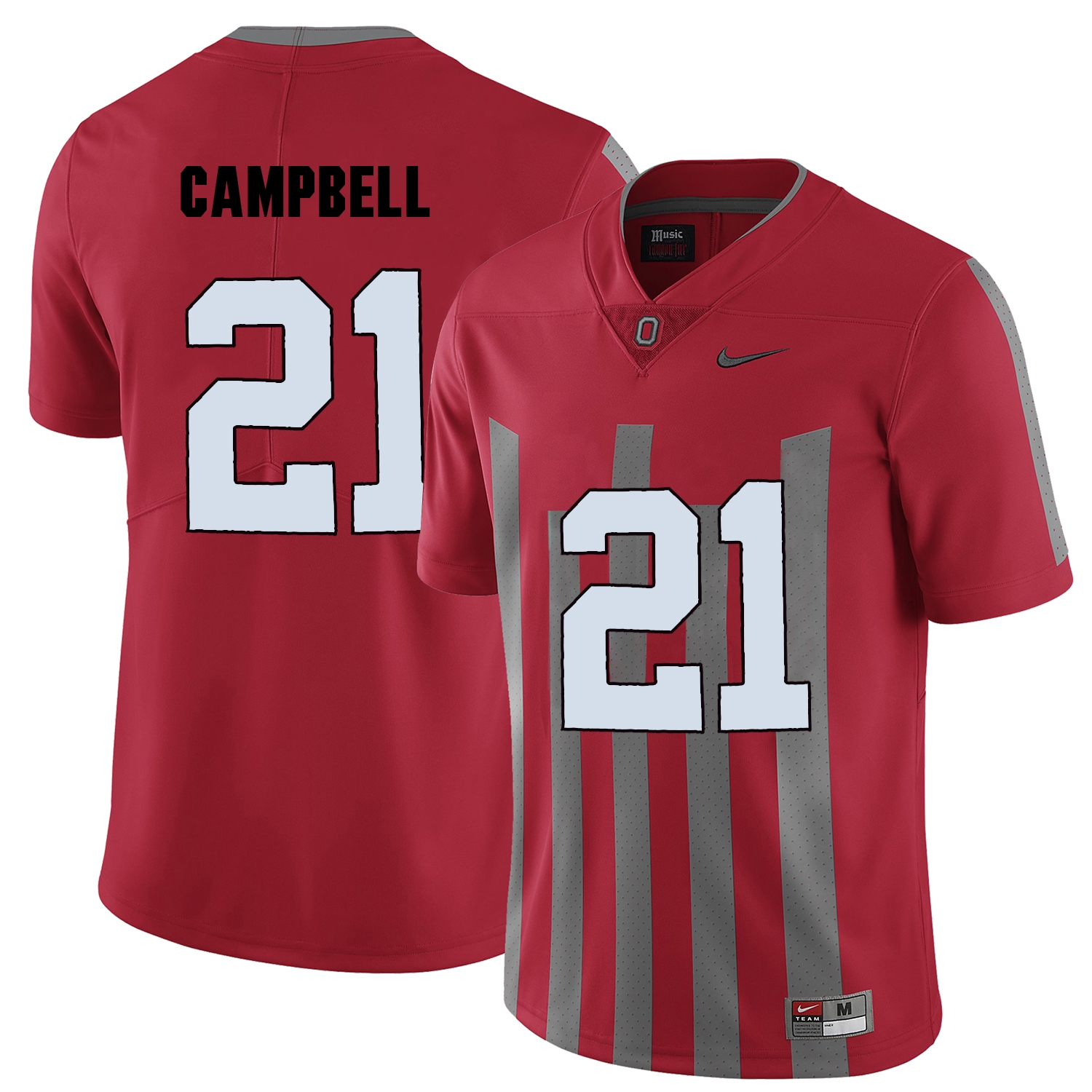 Ohio State Buckeyes Men's NCAA Parris Campbell #21 Red Elite College Football Jersey AJI7849MV